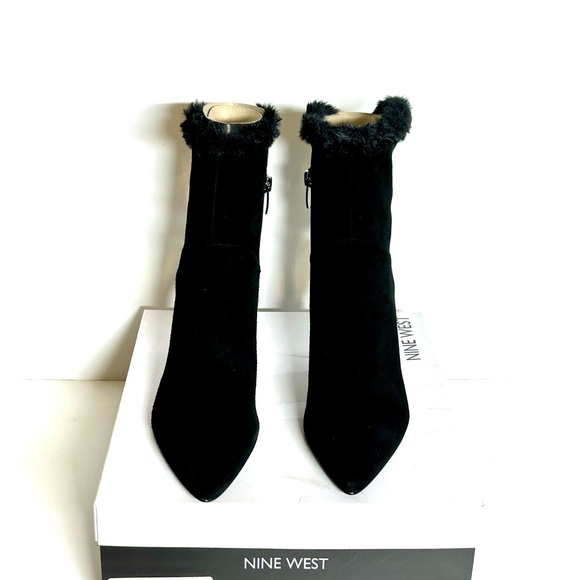 Nine West Fhani Black Suede Heels - New in box - Picture 3 of 4